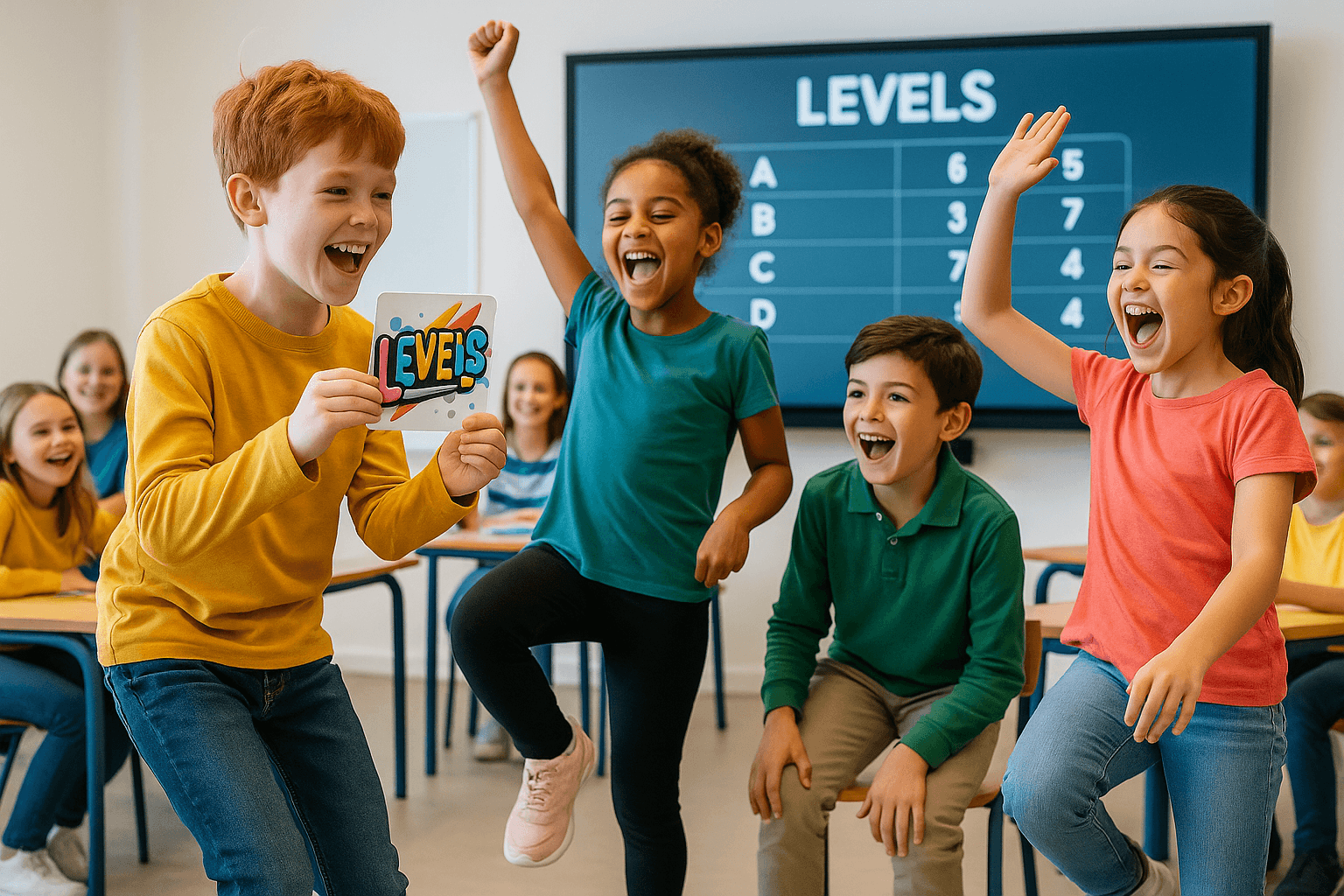 Kinderen spelen LEVELS